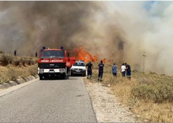 Situata alarmuese, zjarr i madh përgjatë aksit Lezhë-Shkodër, rrezikohen banesat