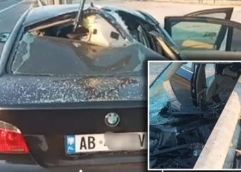 Aksident i rëndë në autostradën Milot – Thumanë, trafikndarësja çan makinën në dysh