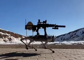 Pamjet alarmuese/ Këta janë qentë-robot të pajisur me automatikë mbi shpinë (VIDEO)