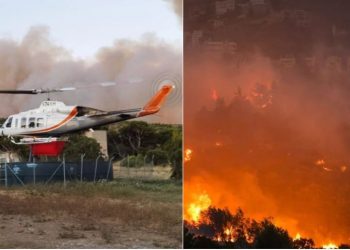 Pamje “apokaliptike”, Greqia nën pushtetin e flakëve