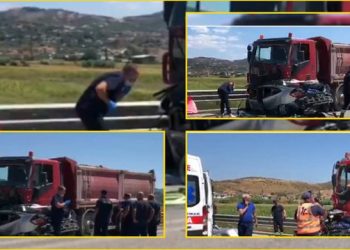 Aksidenti fatal me 2 viktima/ Benzi “pafrymë” poshtë kamionit, pritet sharrimi i tij