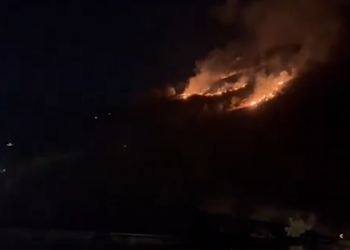 Përfshihet nga flakët kodra sipër plazhit të Llamanit në Himarë