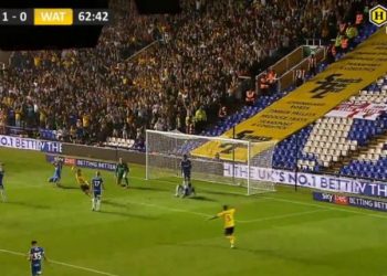 Manaj ndryshon lojën e Wtford, devijimi i tij solli golin e barazimit