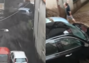 Stuhi e fuqishme në Itali, shirat shkaktojnë vërshimin e lumenjve në rrugë (VIDEO)