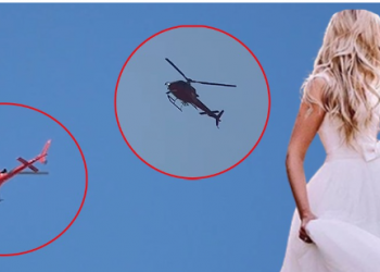 E pazakontë në Fier, dhëndri merr nusen me helikopter (Video)