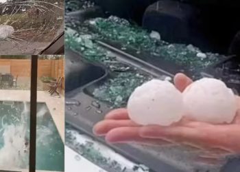 Breshër sa një top tenisi, stuhia i merr jetën foshnjës  (Video)