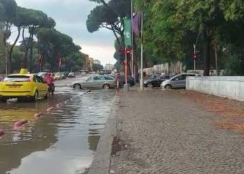 Shi në mes të gushtit, përmbyten disa lagje të Tiranës (VIDEO)