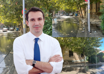 VIDEO/ Lali Erit i “plasin” ujërat e zeza në Ali Dem