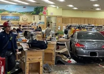 Shtyp gazin në vend të frenave, i moshuari përplas 8 persona në supermarket (VIDEO)