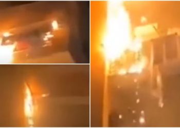 Shpërthen në flakë një pallat në Tiranë   