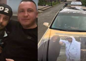 Taksisti nuk e fsheh adhurimin për kushërinjtë Martinaj, mbulon makinën me fotot e tyre (FOTO)