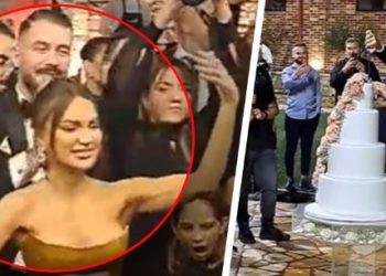 Në një lidhje? Lori Hoxha dhe Romeo Veshaj bashkë në dasmën e Arbër Hajdarit (FOTO)