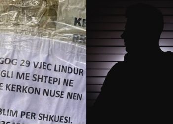 Tiranë/ Lajmërimi i ngjitur në pemë që po bëhet viral: Kam lindur në Angli, kërkoj… (FOTO)