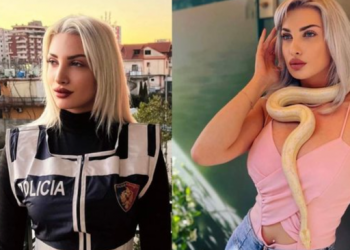 U pezullua pasi ofendoi gazetarët, policja me gjarpër në Elbasan rikthehet në detyrë