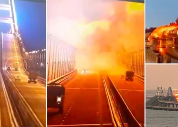 Dyshohet sulm i qëllimshëm, shihni momentin e “frikshëm” të shpërthimit në Urën e Krimesë (VIDEO)