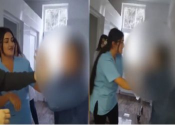 FOTO/ Vajza që dhunoi të moshuarën në Pejë shihet duke pirë cigare