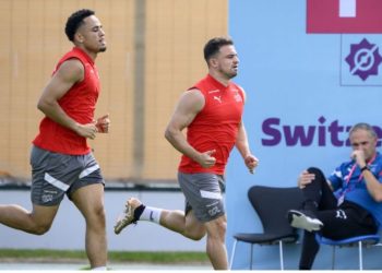 Shaqiri stërvitet për t’u ndeshur me Serbinë