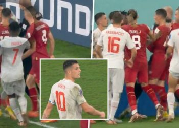 “Ta qi*** nanën n’p***/ Xhaka shpërthen ndaj serbëve (VIDEO) –