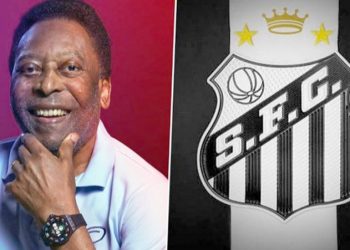 Pele në gjendje të rëndë, Santos ndryshon emblemën