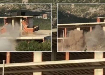 Hidhet në erë ndërtesa në Dhërmi, 30 kg tritol për 5 kate pa leje