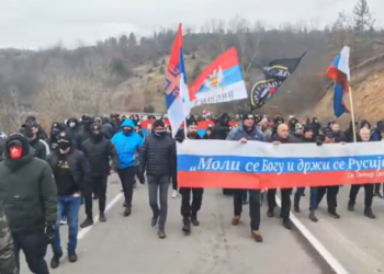 Protestë në kufi në mbështetje të serbëve të Kosovës