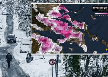 Dëbora paralizon Athinën