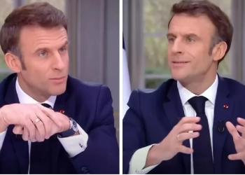 Franca proteston, Macron heq orën luksoze gjatë intervistës –