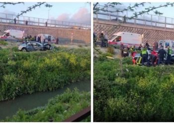 Aksident i frikshëm në Vorë, shikoni ku ka përfunduar makina –