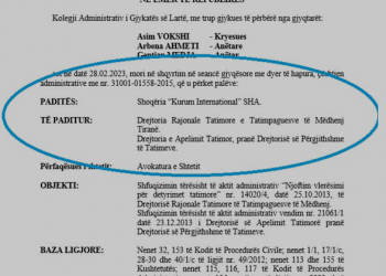 KURUM nuk i shpëton “gjobës” 700 mijë €/ Gjykata i pret faturën –