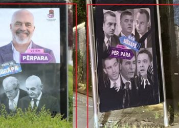 “Luftë” posterash, Berisha i përgjigjet Ramës me ministrat në burg –