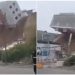 VIDEO/ Si prej letre,ja si rrëzohet ndërtesa nga rrëshqitja e dheut –