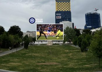 Milan-Inter, tifozët zikaltër pushtojnë sheshin ‘Skënderbej” –