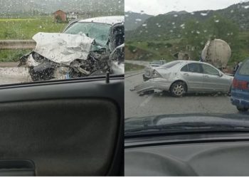 Tre aksidente vetëm në aksin rrugor Pogradec-Prrenjas –