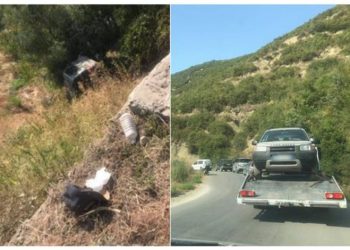 Furgoni del nga rruga në Elbasan – Librazhd –