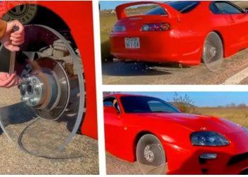 Toyota Supra sfidon fizikën me “rrota prej xhami” –