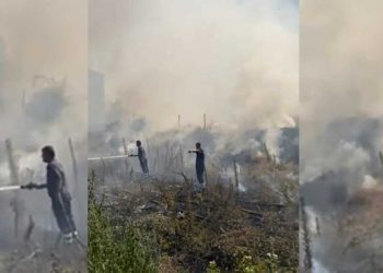 Zjarr i madh pranë stacionit të trenit, dyshimet e para –