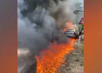 Shpërthen makina në flakë, dalin detajet e para (Video) –