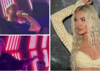“Ju q*** nona”, Luiz Ejlli ofendon rëndë Dea Mishel në mes të koncertit