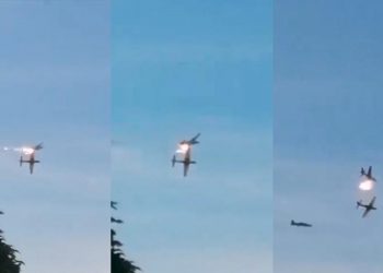 VIDEO/ Dy avionë përplasen me njëri-tjetrin gjatë stërvitjes në Kolumbi –