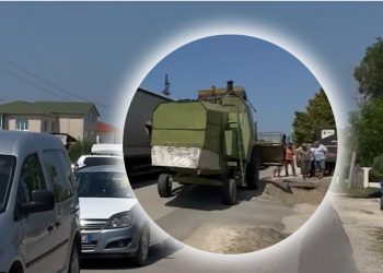 Aksident në Fier-Seman, autokombajna përplaset me një kamion –