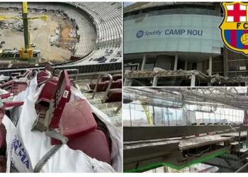 Ja si duket Camp Nou nën rinovim (VIDEO) –