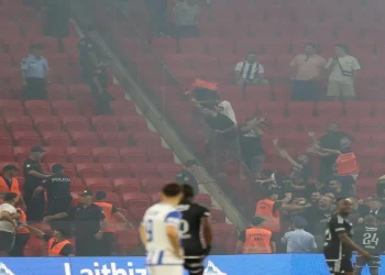 Sherri në stadium në ndeshjen Tirana-Beshiktash, procedohen 14 tifozë –