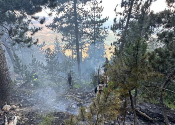 Ndërhyhet nga ajri për shuarjen e flakëve në malin e Gjalicës –