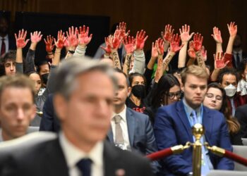 Kundër luftës në Gaza, protestuesit ndërpresin fjalën e Blinken në Senat –