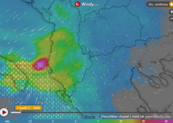 Moti i keq në Vlorë dhe Fier, rrezik maksimal për përmbytje –