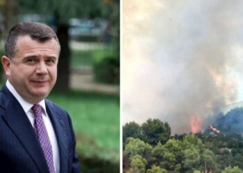 Nuk ndalet zjarri në Pishporo, ministri Balla zbret vetë në terren –