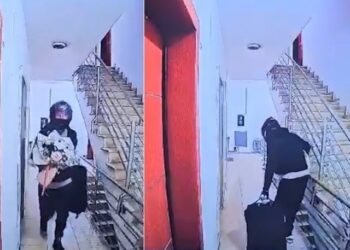 I maskuar si korrier, me një tufë lule, ja si grabitet kasaforta në mes të Tiranës (VIDEO) –