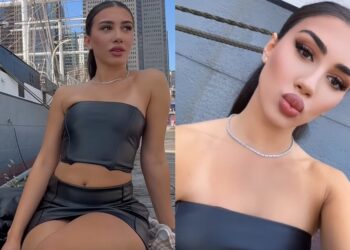 Melinda Ademi shfaqet mahnitëse me të zeza në New York –