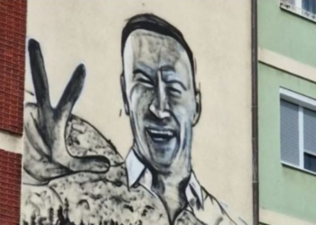 Serbët e Bosnjës i bëjnë mural terroristit të vrarë në Kosovë –