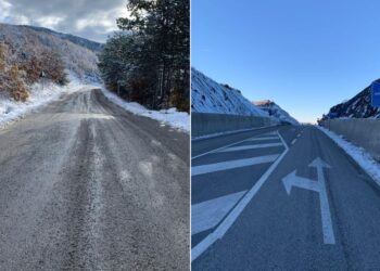 Reshje bore dhe ngrica, si paraqitet situata në rrugët nacionale –